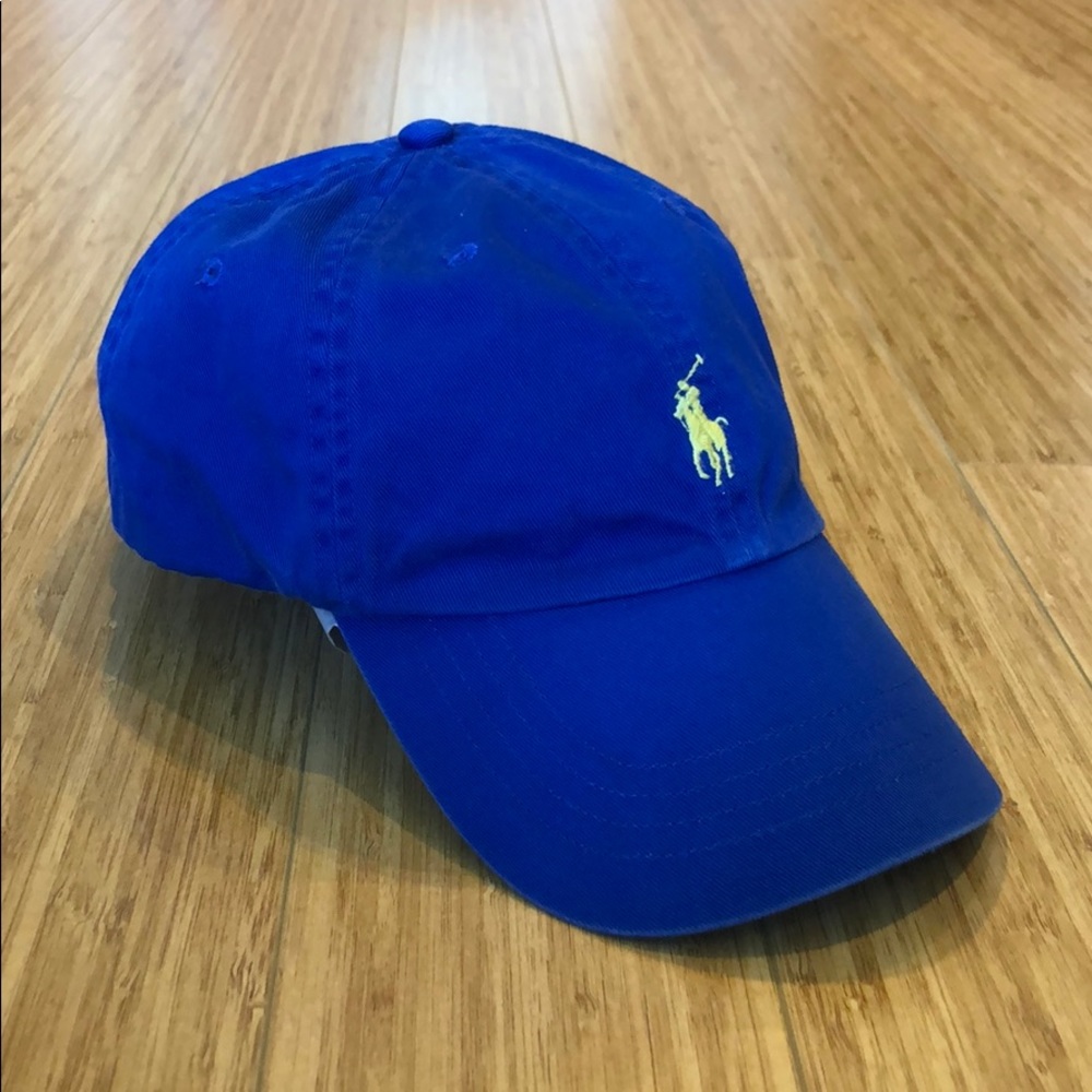 Navy Ralph Lauren men’s hat, yellow pony